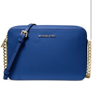 Michael Kors jet set crossbody bag in blue
